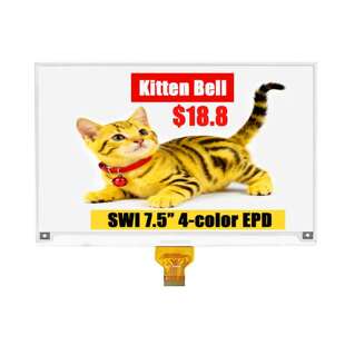 7.5Ӣ��400x300 I2C E ink ��Ӽ��@ʾ��īˮ���ڰ׼t�S��ɫ���