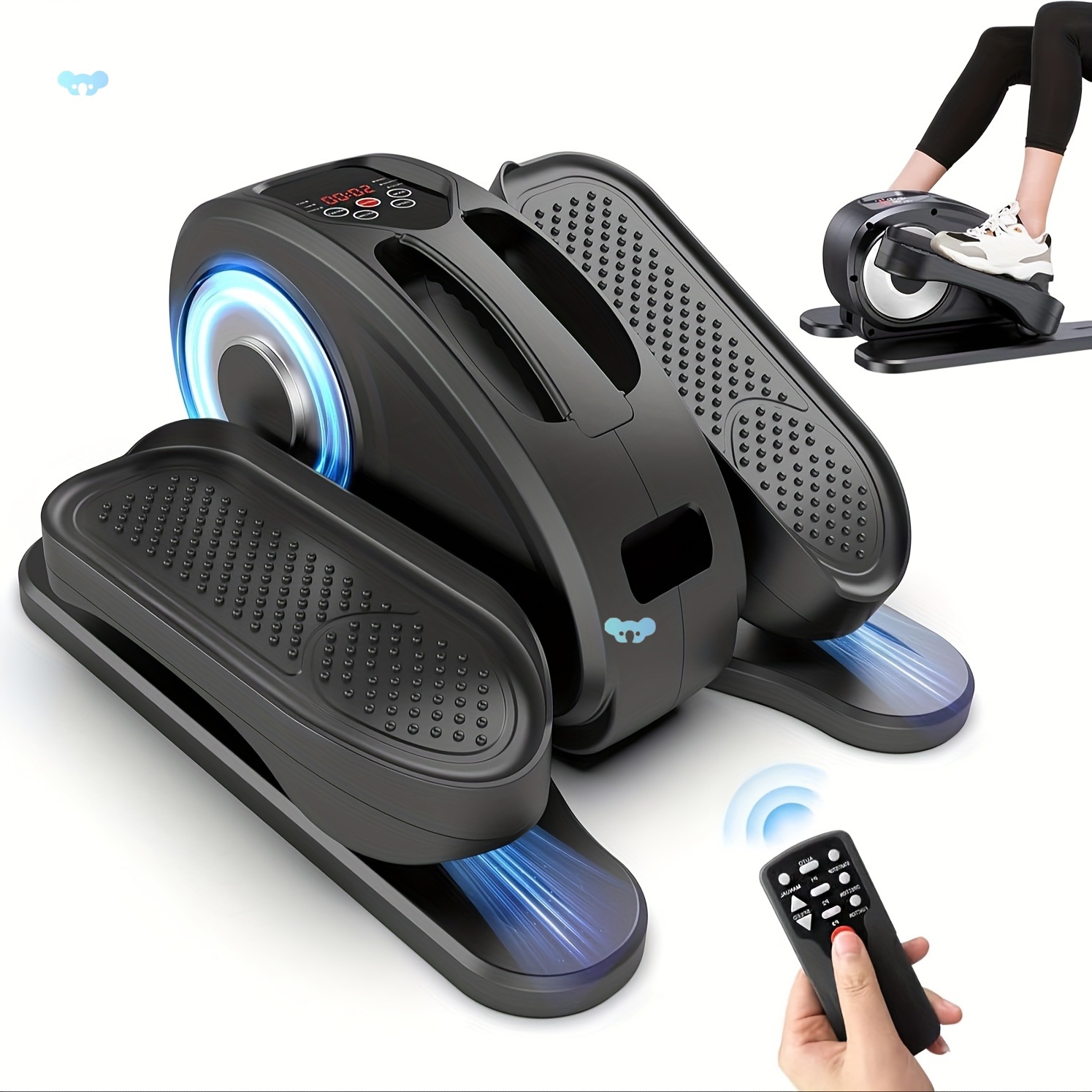 12 Speed Quiet Portable Elliptical Under Desk Elliptical跨境