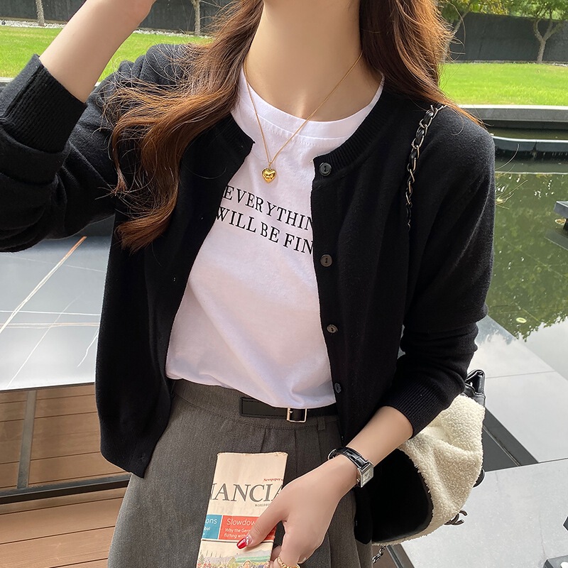 Sweater Coat Women's New Autumn and Winter Outer Cardigan Autumn Knitted Shirt Spring and Autumn Top