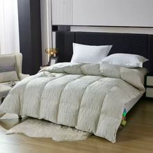 2025亚麻羽绒被95白鹅绒加厚保暖秋冬被芯朵朵绒被礼品被一件代发
