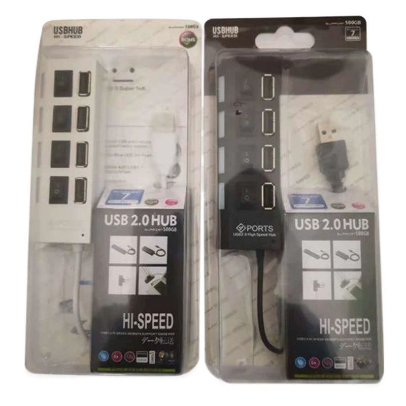 Оптовый 4-портовый высокоскоростной разветвитель USB2.0, концентратор, порт расширения, компьютерное преобразование, usbHUB, горячая Распродажа