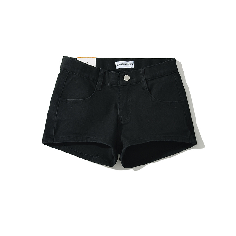 Sexy summer trousers, denim skirt with zipper, shorts, European style