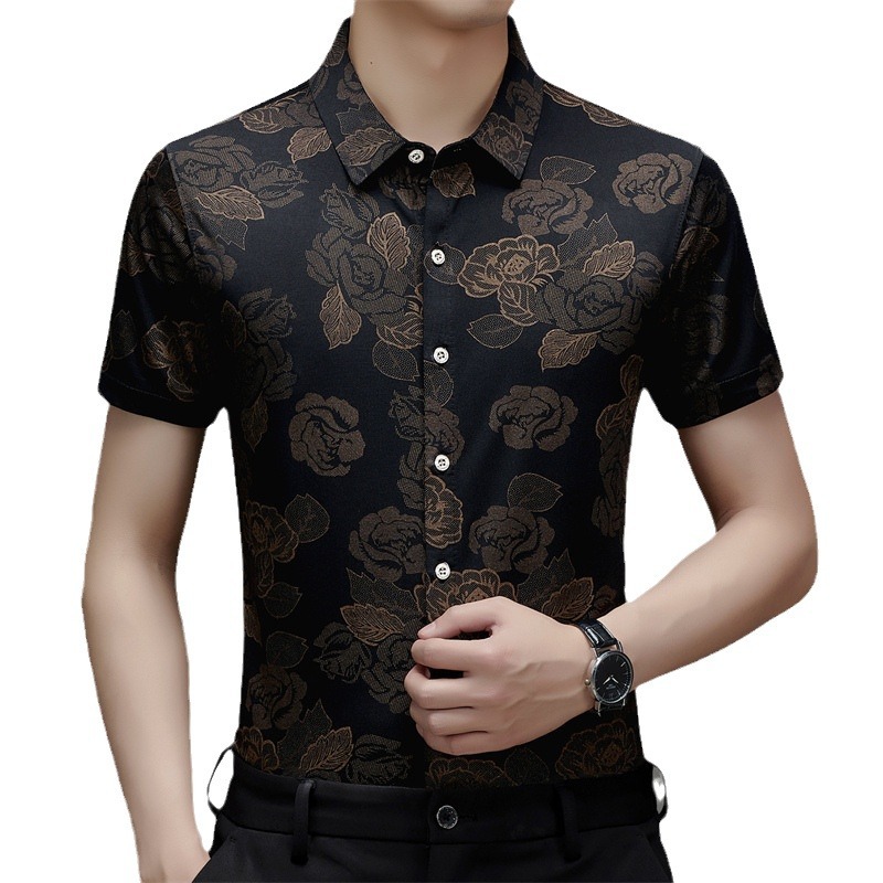 Silk fashionable thin shirt