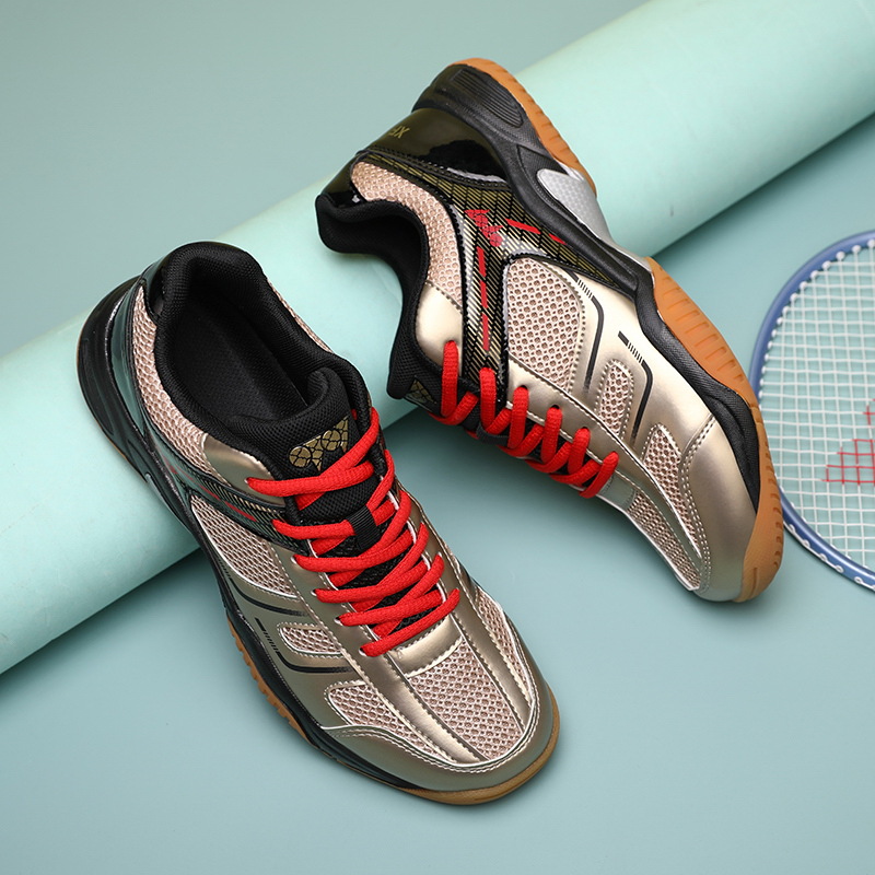 Nuevos zapatos de bádminton antideslizantes con suela de goma transfronteriza juveniles entrenamiento casual tenis de mesa zapatos de tenis al por mayor image 2