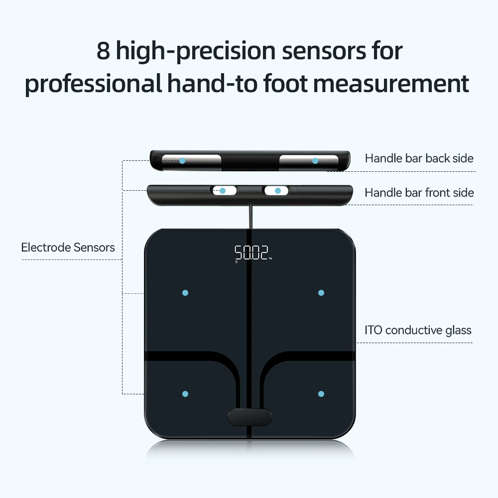 Cross-border новый профессиональный eight-electrode fat scales Democratic APP умные весы двойной частоты точные электронные весы