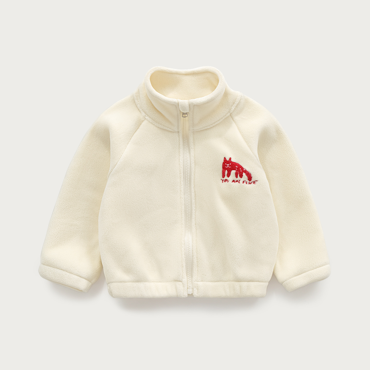 Capa de bebé otoño y invierno para niños con terciopelo caliente y grueso chaqueta de cuello alto para niños y niñas ropa exterior de invierno para bebés