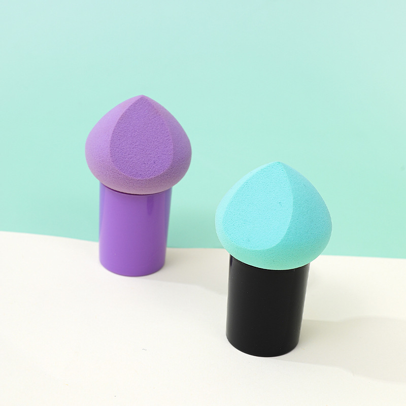 Fábrica personalizada cabeza de hongo cojín de aire soplo de polvo huevo de belleza sin polvo esponja de doble uso seca y húmeda maquillaje huevo herramienta de maquillaje
