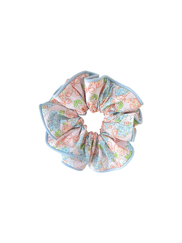 Mori style fairy simple temperament floral large intestine hair tie for women summer  new style hair tie and ball headband