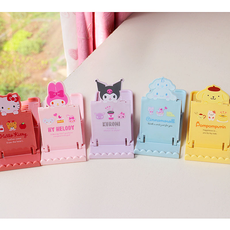 Cartoon universal folding handheld phone holder
