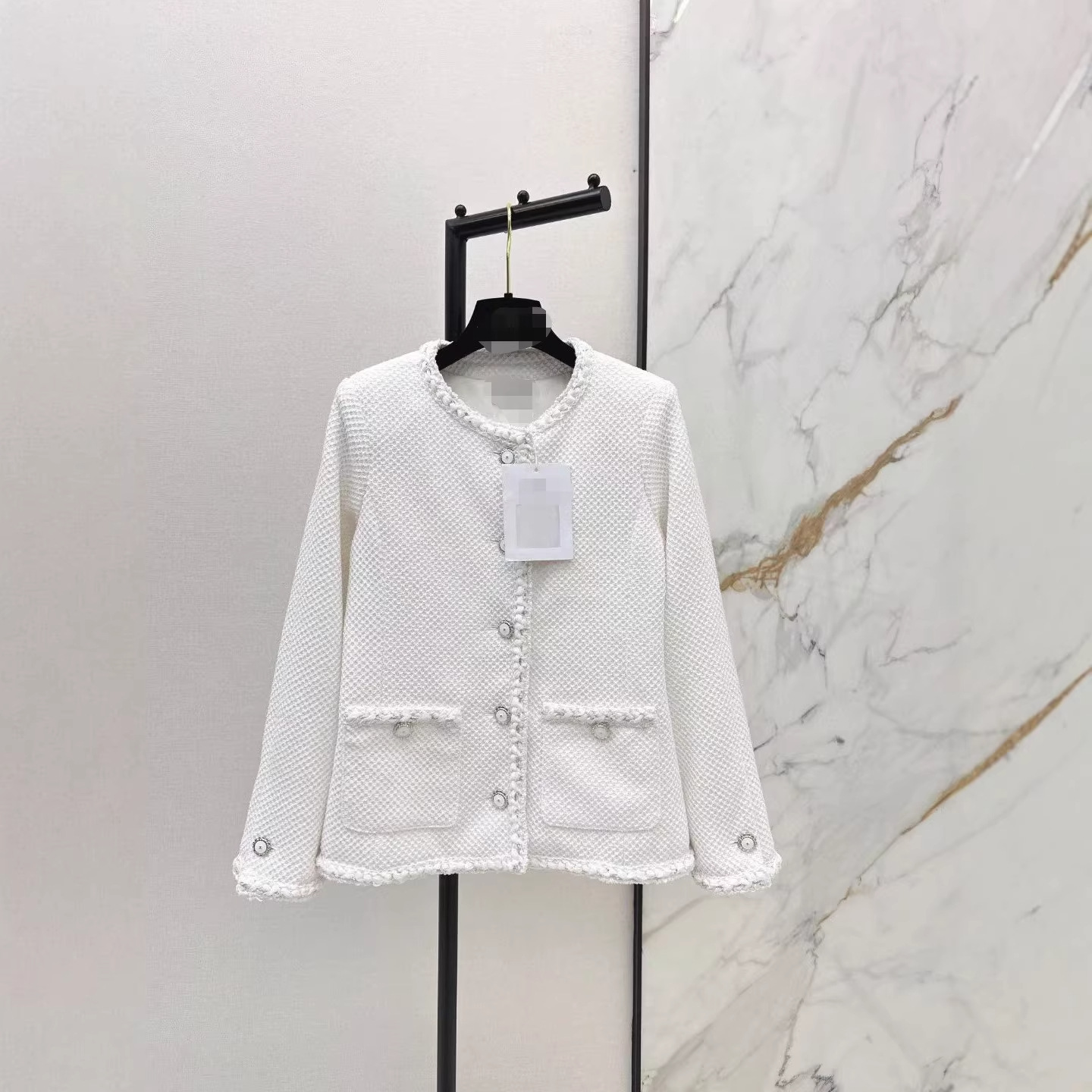 深圳南油25秋冬新款粗花呢外套休闲时髦随性百搭不挑人