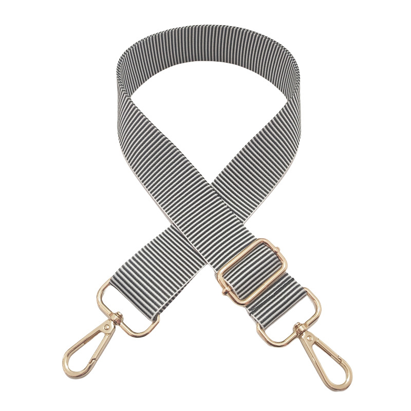 Polyester Cotton Stripe Bag Strap display picture 8