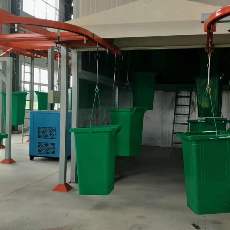 电加热高温固化箱 烤箱固化炉 垃圾桶回收房环卫设备喷涂流水线