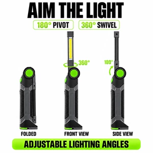 Durapower Auto Repair Work Light Led Rechargeable Flashlight Car Repair Light Strong Magnetic Suction Auto Repair Work Light