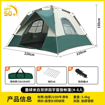 Protection, Avtomobil dam çadırları - brand-new-color-matchingdark-green-and-off-white-two-doors-and-two-windows-4-6-people-single-tent