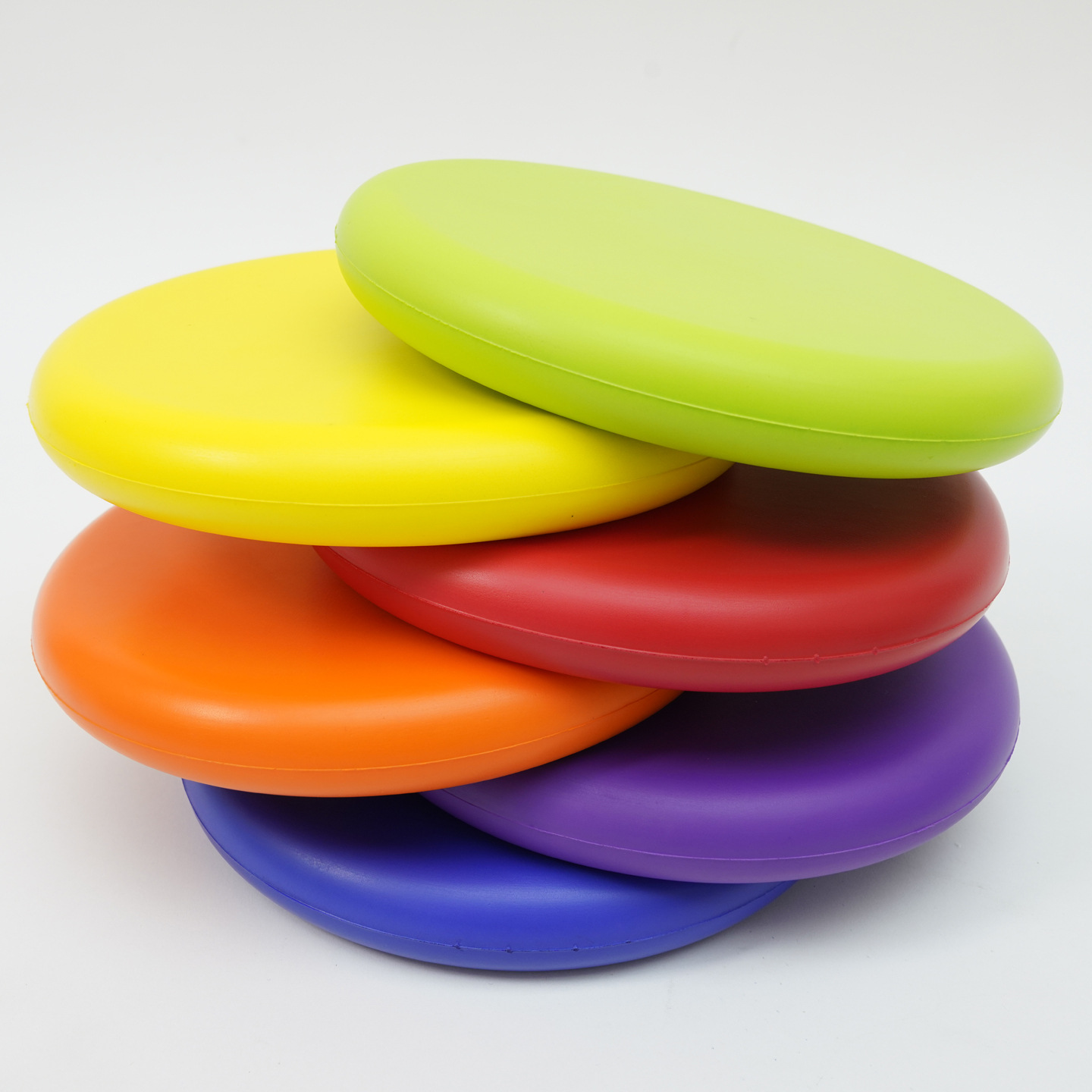 Espuma infantil Frisbee juguetes deportivos espuma de espuma suave de color sólido material esponja disco floppy