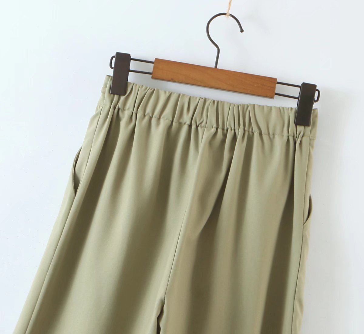 autumn high waist strap straight wide-leg pants nihaostyles wholesale clothing NSAM82263