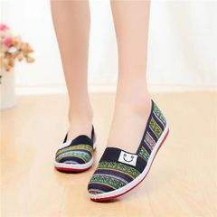 Spring and Autumn Leisure Cotton Shoes, Old Beijing Cotton Shoes for Women, Low-Top Flat Single Shoes for Women, Pregnant Women's Shoes, Wholesale