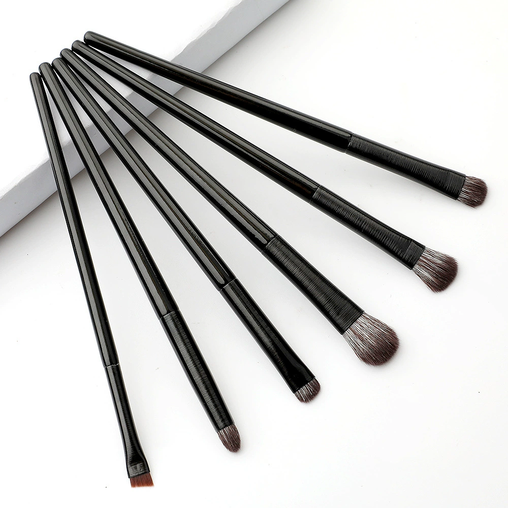 Soft brush, set for eye makeup, small eye pencil, 6 pieces