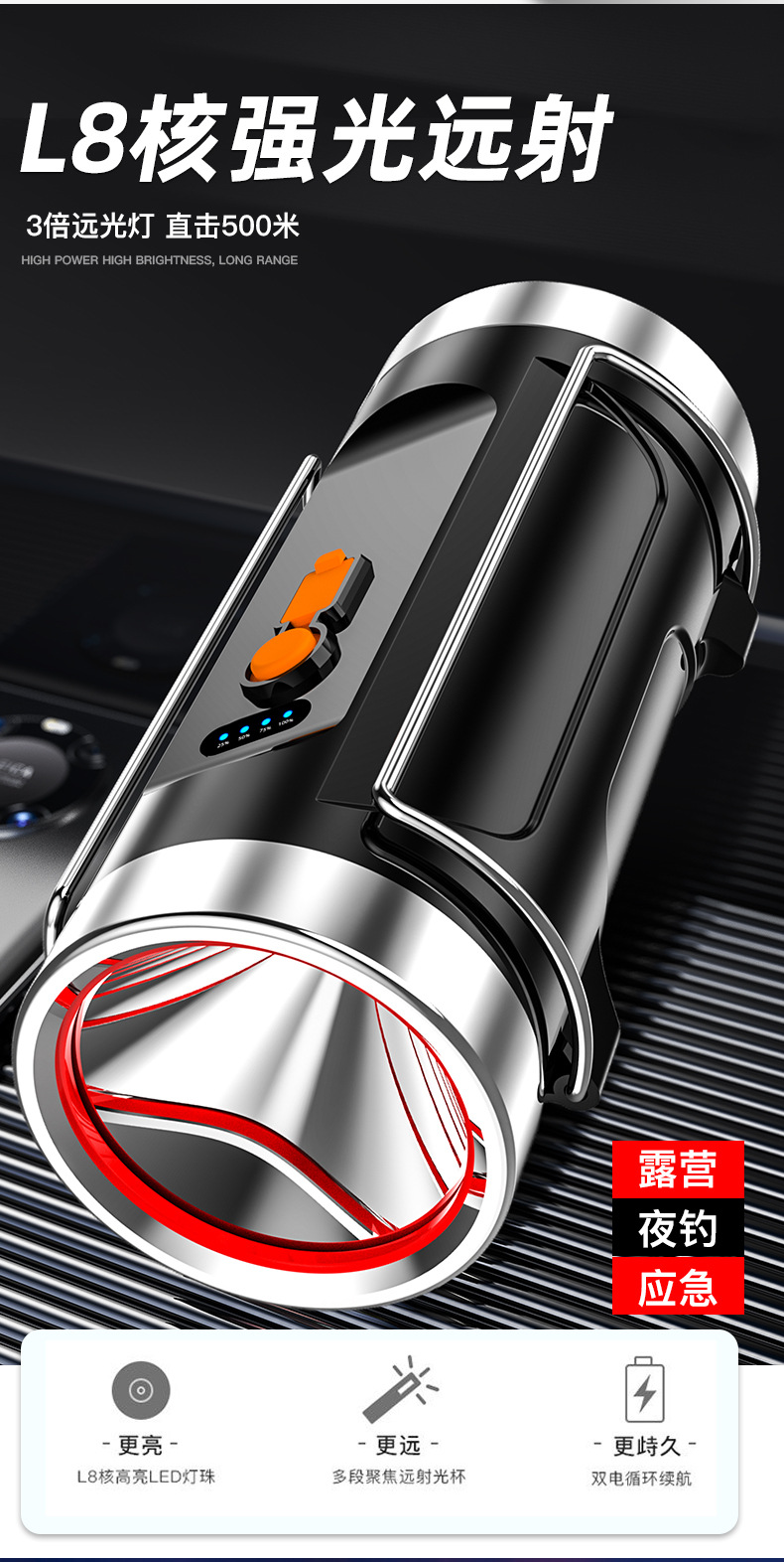 钓鱼灯水上漂超亮强光