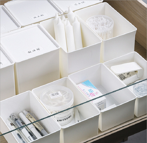 Office flip-top desk seal small drawer cabinet category storage household cotton swab daily necessities storage box