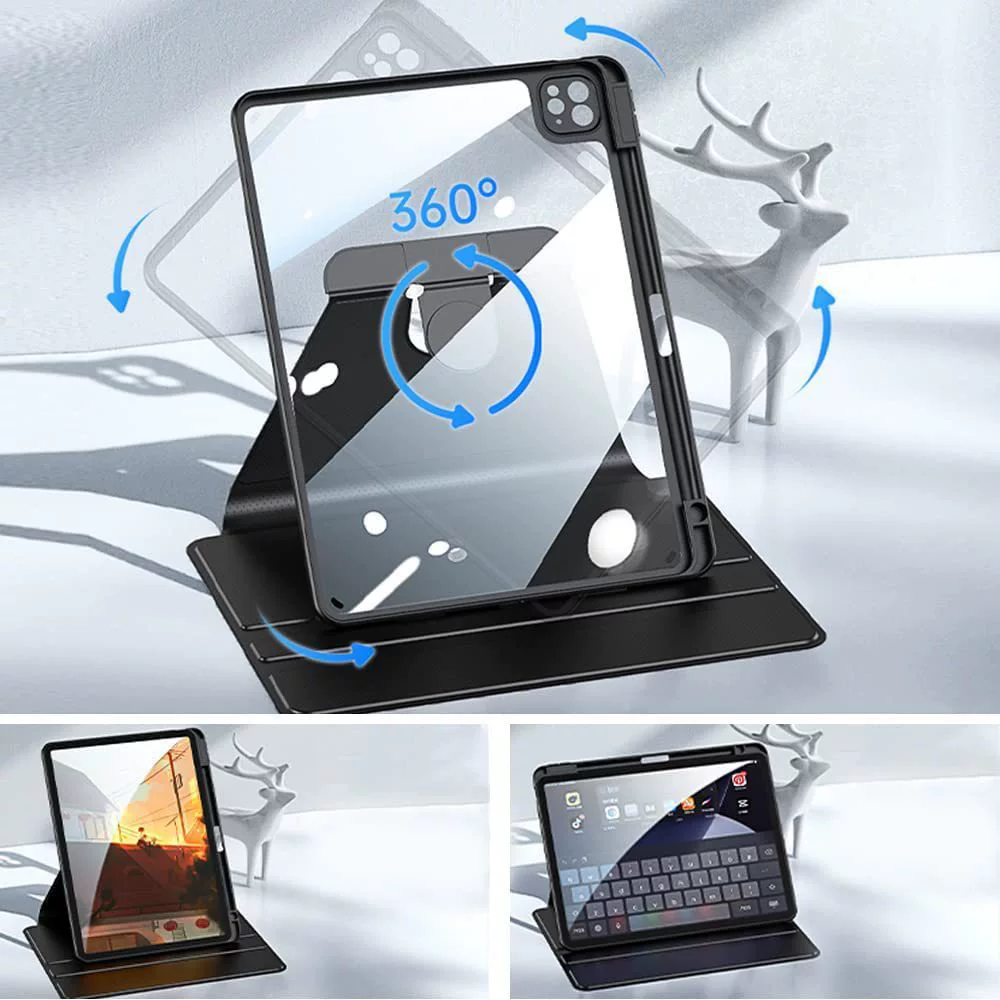 Чехол‑подставка 360° для нового iPad 10‑го поколения 2022, подходит для iPad Air 4/5, трёхслойный защитный чехол с отделением для стилуса