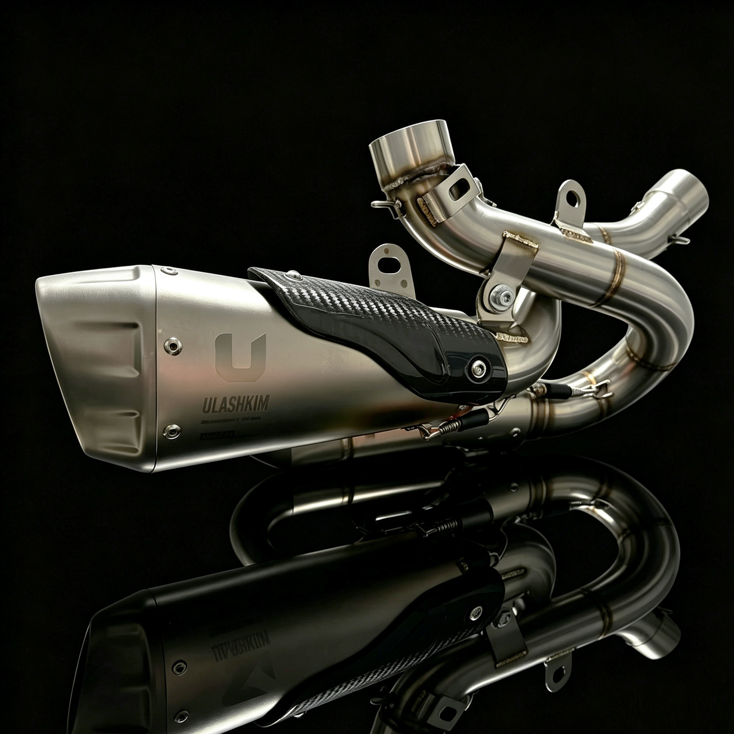 Motorcycle exhaust pipe suitable for Ducati Panigale V4 18-24 stainless steel exhaust pipe silencer