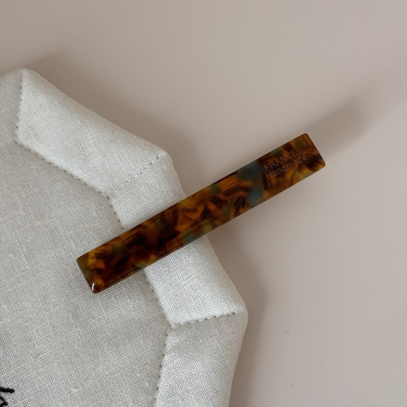 韩版醋酸一字鸭嘴夹复古气质夹豹纹玳瑁色简约刘海夹侧边夹发饰|undefined