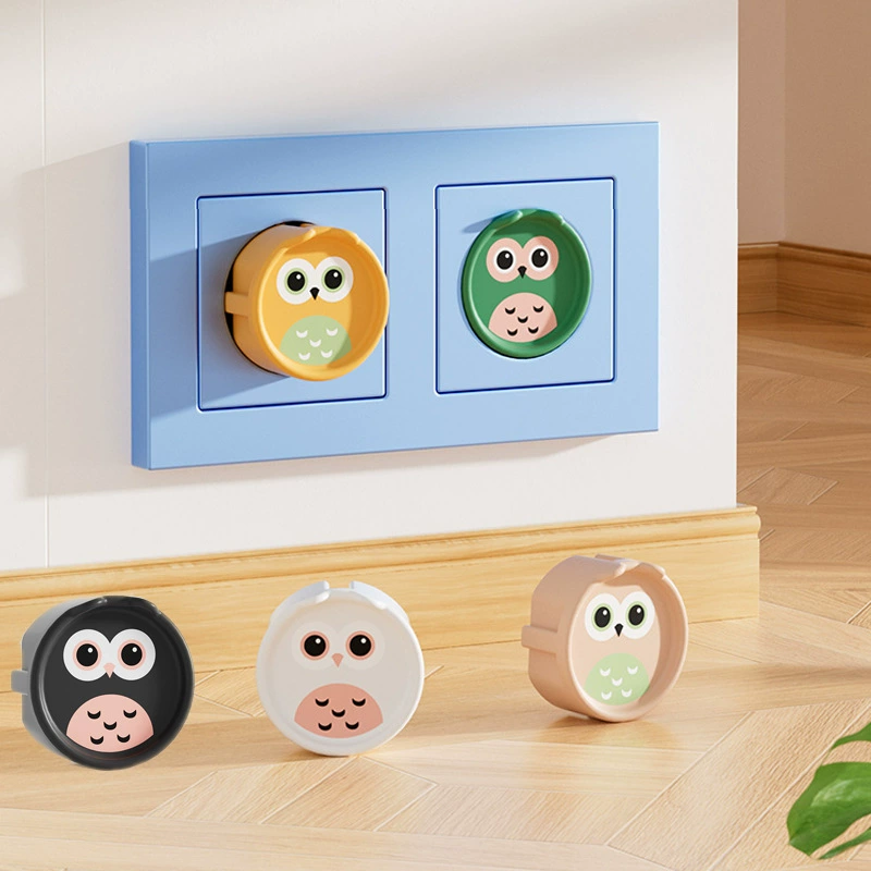 Защитный чехол для розетки в европейском стиле/новый силиконовый чехол в форме совы, защита от электрического удара, французский стандарт