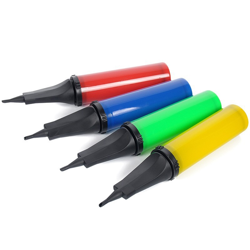 Plástico boca plana inflador manual mano inflador globo macaron inflador suministro directo de fábrica al por mayor