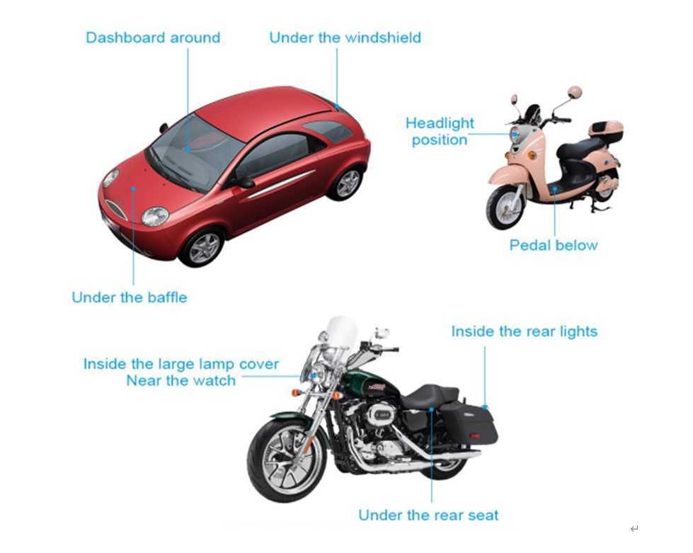 Cross-border electric vehicle GPS tracker, car GPS tracker, motorcycle tracker, 2G/4G GPS with long battery life, DAGPS