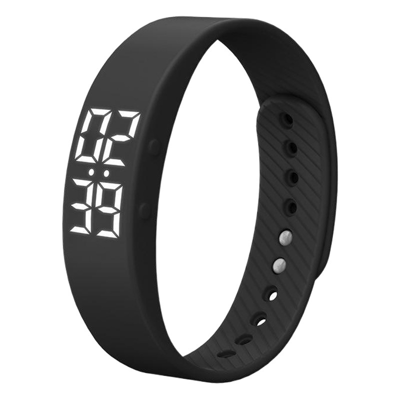 Pulsera inteligente Edison para estudiantes y niños, pulsera deportiva con podómetro, reloj despertador vibratorio, reloj electrónico LED de fábrica