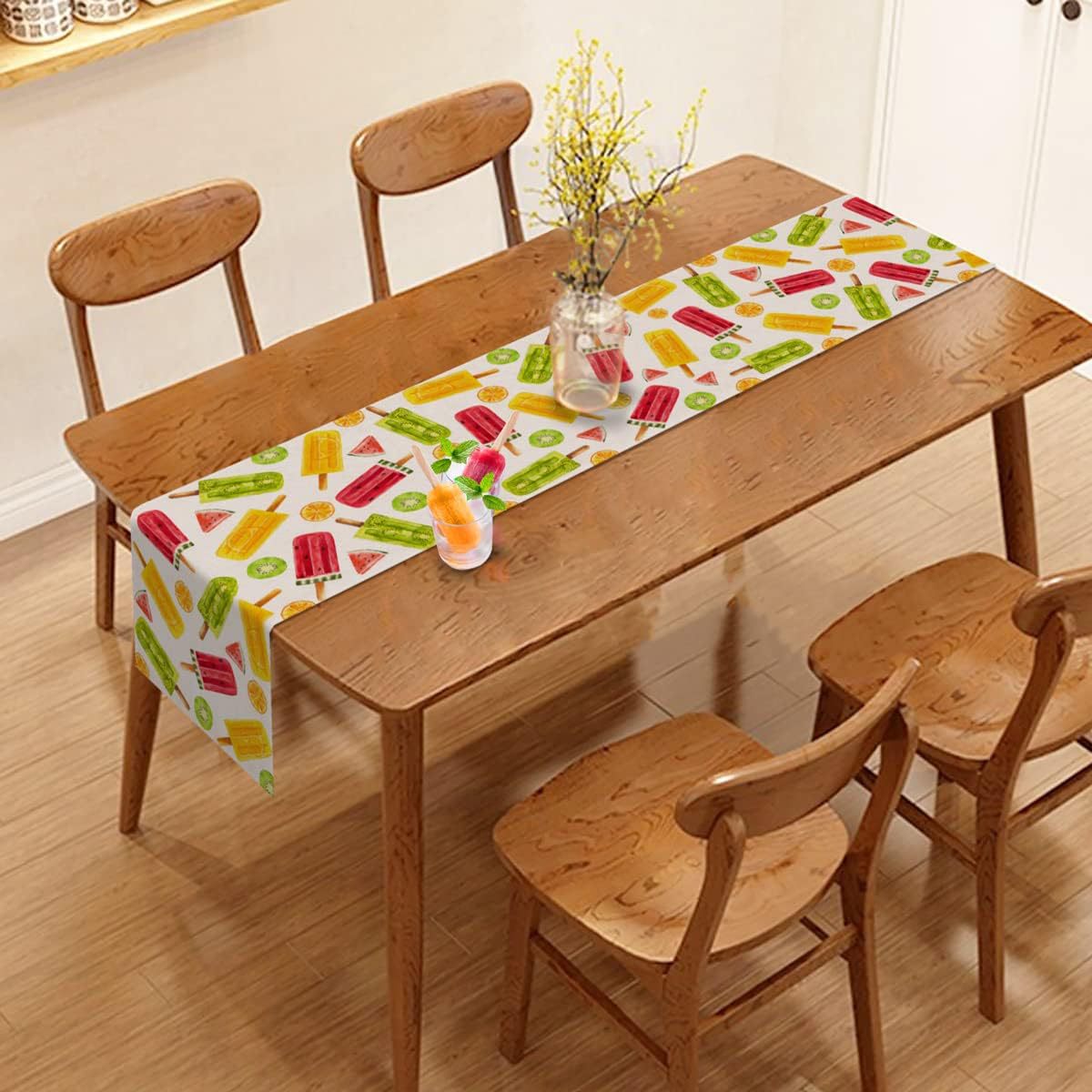 90g Weight Tablecloths Home Textiles & Decor Type Linen Material Letter, Fruit, Flower Pattern Simple Style Style Simple Style Letter Fruit Flower Linen Tablecloths 24