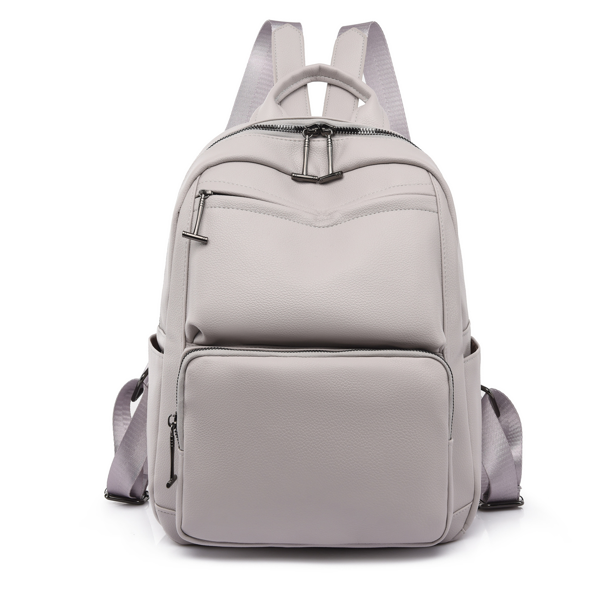 Amazon nueva mochila de cuero suave para mujer coreana 2022, mochila de gran capacidad de moda para estudiantes de secundaria