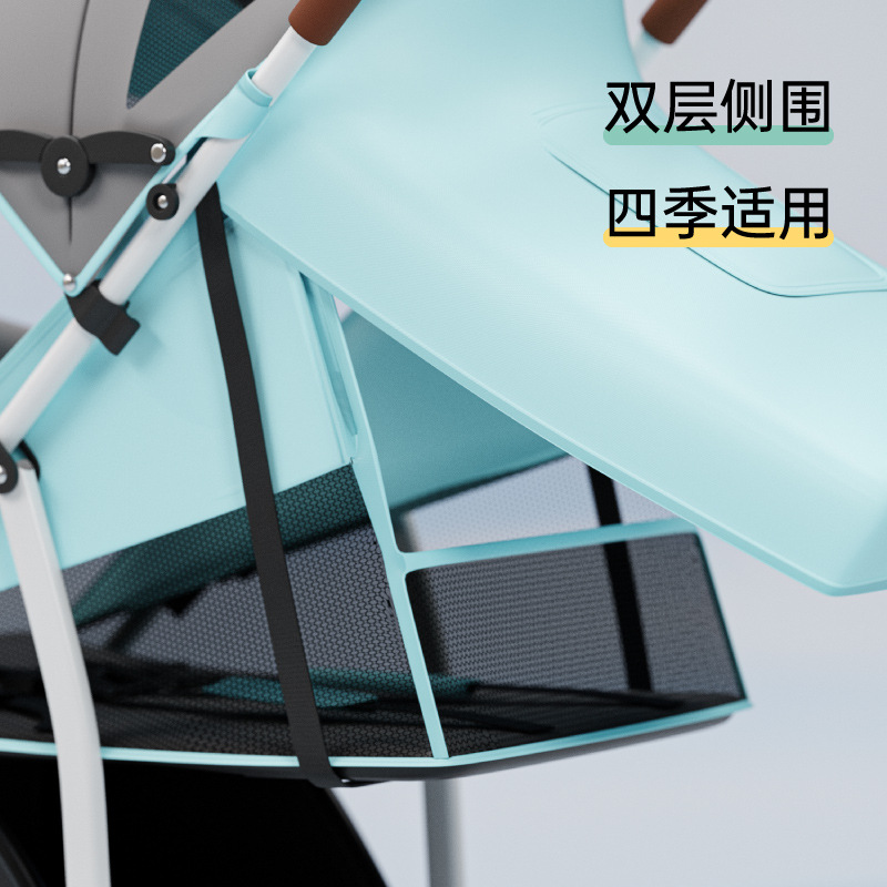 Cochecito de bebé al por mayor puede sentarse y mentir ligero plegable bebé niños de cuatro ruedas paraguas coche con un clic coche colección y entrega de coches