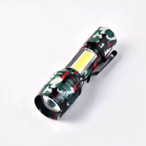 Portable Mini Flashlight Strong Light Illumination XPE Bulb Telescopic Zoom Charging Durable Aluminum Alloy Flashlight Wholesale