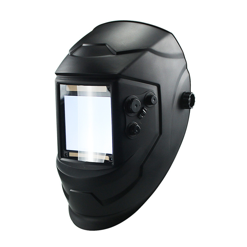 Gran ventana 4 sensores ajuste externo 5-13 solar luz automática cambiante tapa de soldadura pantalla grande máscara casco image 7