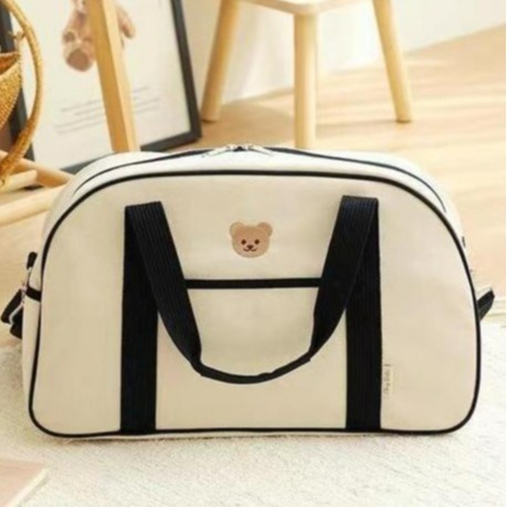 Korean Instagram Mommy Bag with Large Capacity, Teddy Bear Style Handbag, 2024 New Model, Lightweight Storage Mother Baby Bag