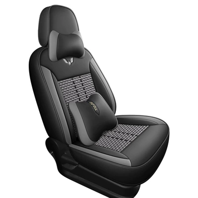 Modelə uyğun (Original) oturacaq örtükləri V Rongguang V Ice Silk - stylish-gray-five-seater-luxury-rear-seat-with-small-seat-note-the-model-year