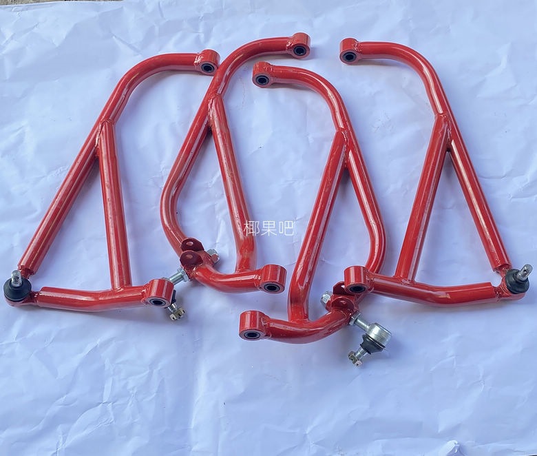 Modified four-wheel off-road motorcycle parts, sports-style racing go-kart frame, upper and lower swing arms with ball joints