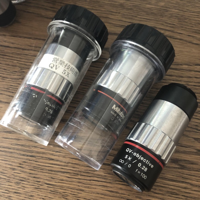 Mitutoyo三丰QV-objective 5X/0.28显微镜物镜 镜片完好