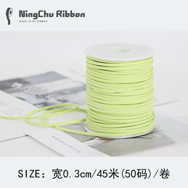 Coreano terciopelo deerskin cuerda floral terciopelo cinta ramo fresco cinta DIY regalo vaca cadena regalo decoración de la torta