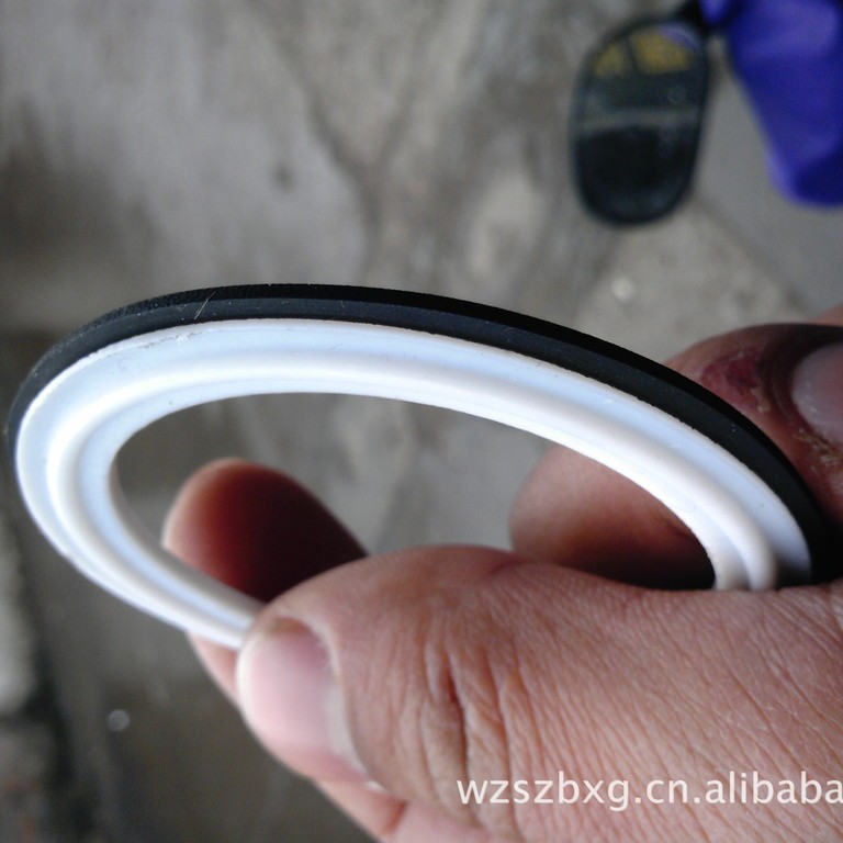 夹心夹层卡箍垫片 橡胶夹心夹层垫片 四氟夹层垫 四氟夹心垫