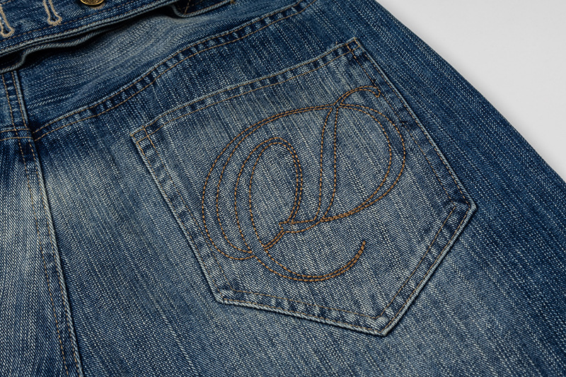 Unisex Vintage Paris Buckle Denim Capri Pants With Bamboo-Joint Wash, Relaxed Fit Over-Knee Shorts For Summer_mkmklike.com