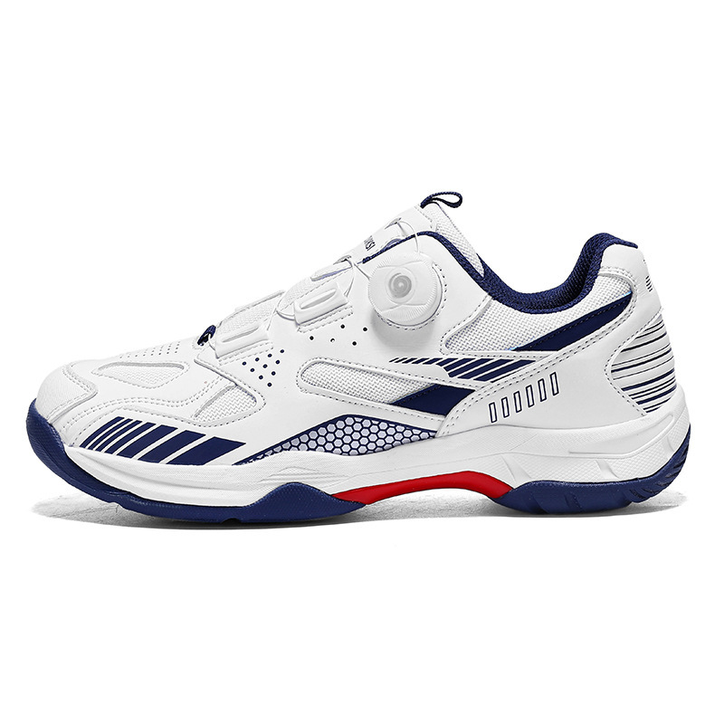 Men's Shoes Summer Breathable Soft Sole Mesh Badminton Shoes Table Tennis Shoes Lightweight Rotating Button Lightweight Running Shoes
