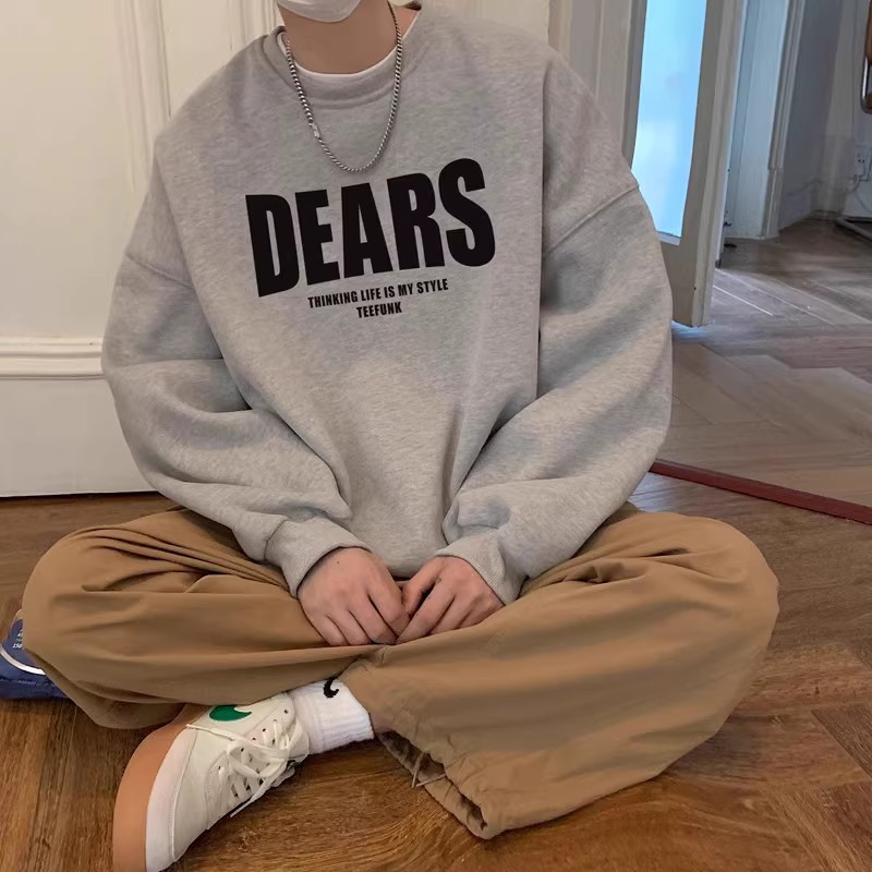 라운드넥 그레이