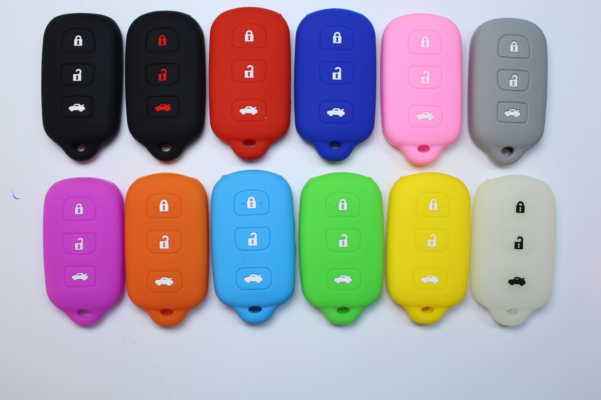 Car Key Silicone Cover Suitable for Toyota Remote Control Sheath Silicone Key Bag Car Remote Control Bag Cover