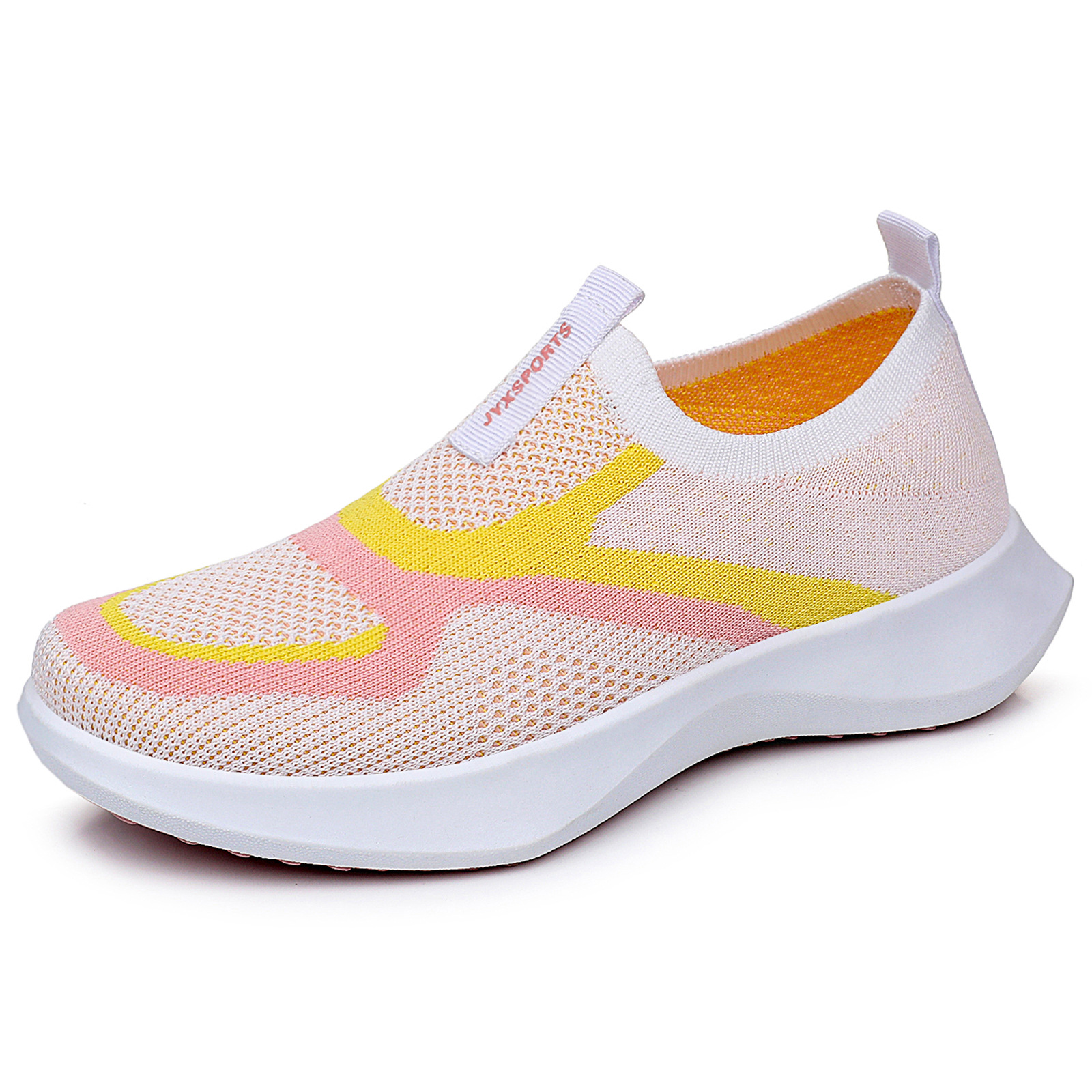 Zapatos casuales de primavera para mujeres, zapatos de tela transpirables, zapatos de tela suave, no cansados, zapatos de tela de un pie.