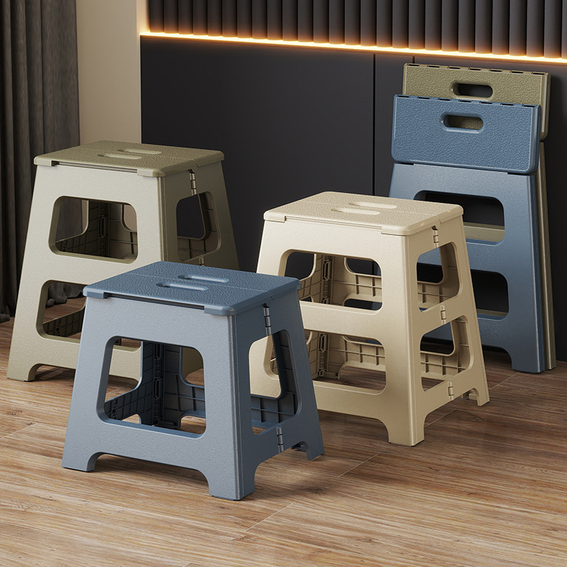Cross-Border Plastic Folding Stool Portable Outdoor Camping Picnic Chair Household Folding Stool Portable Small Stool