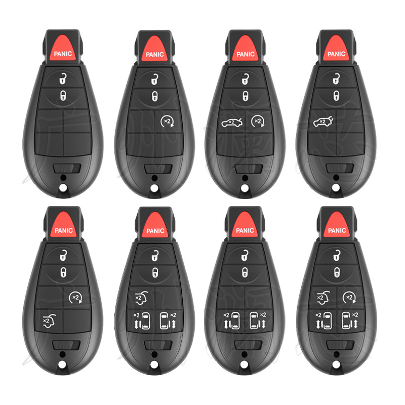 Suitable for Jeep Chrysler Dodge Ram Commander 3/4/5/6/7 Key Car Key Shell Modification and Replacement