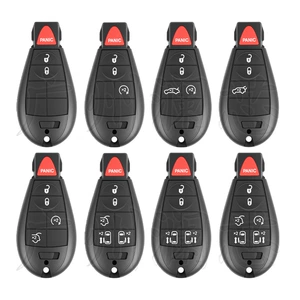 Jeep Chrysler Dodge Ram Commander üçün 3/4/5/6/7 düyməli avtomobil açarı korpusu